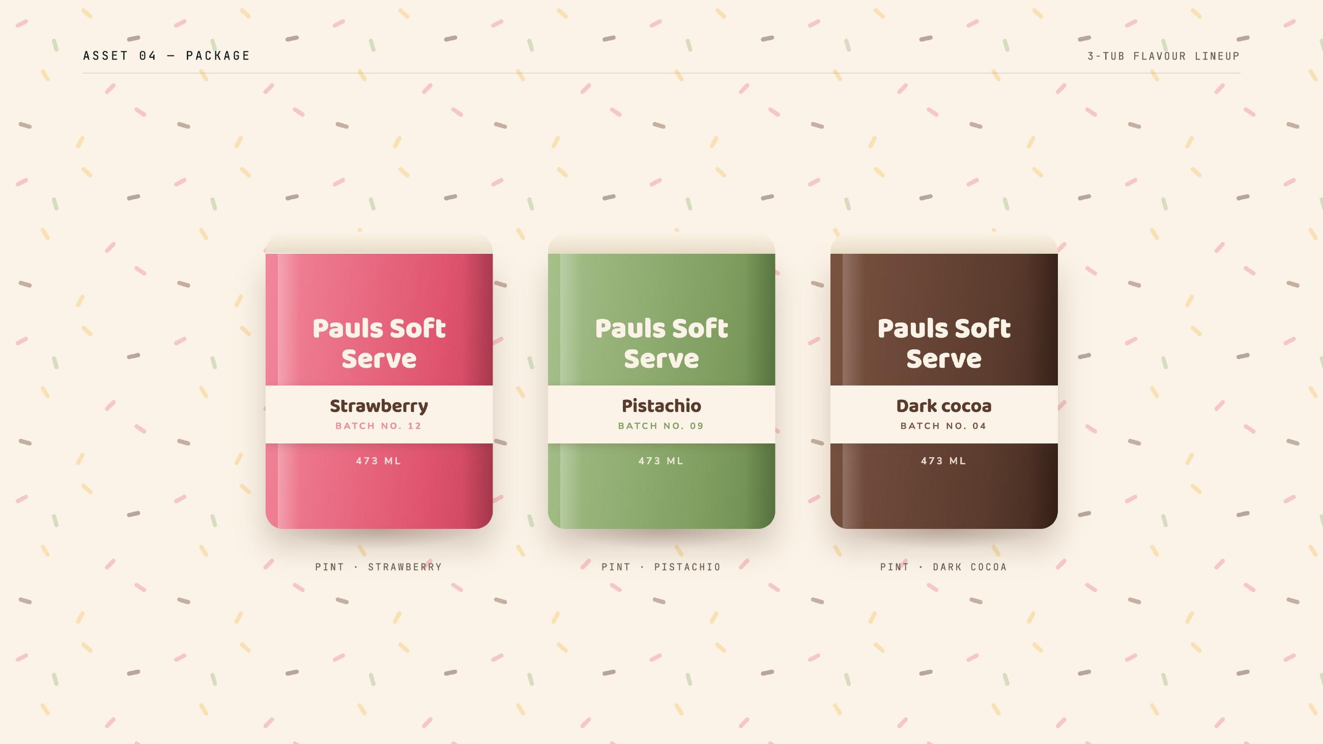 Pauls Soft Serve identity, 5