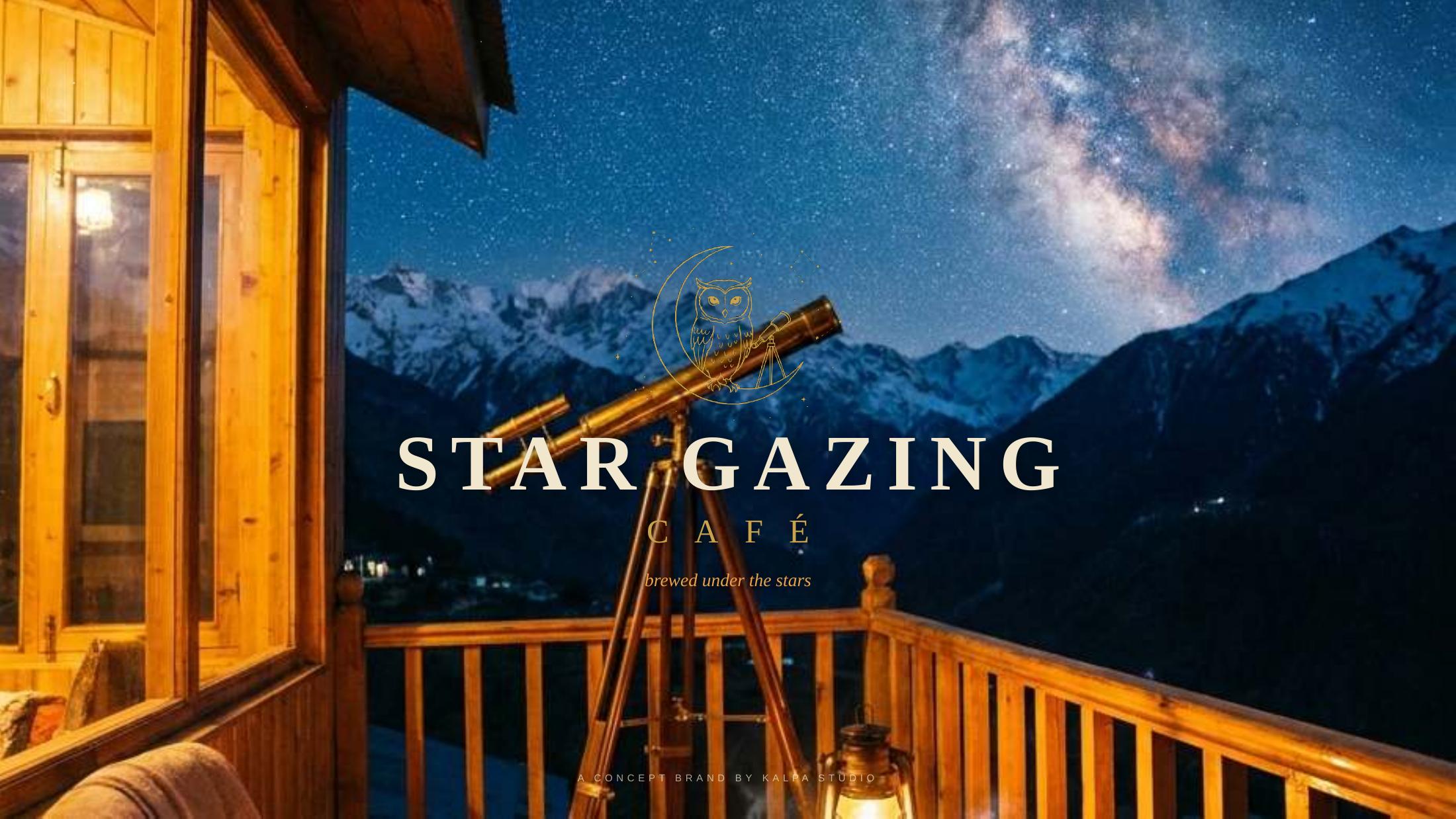 StarGazing Café identity, 1