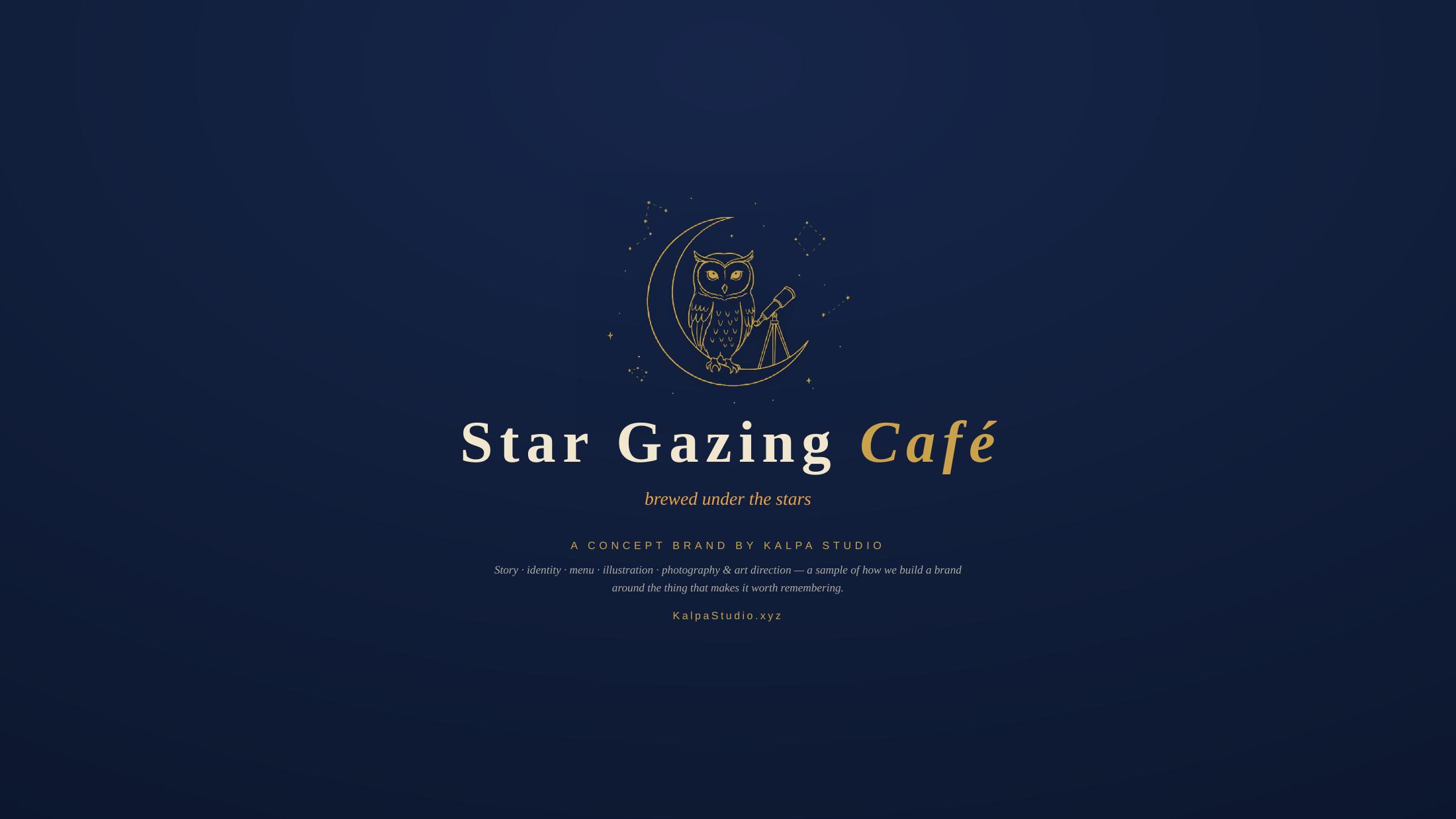 StarGazing Café identity, 8