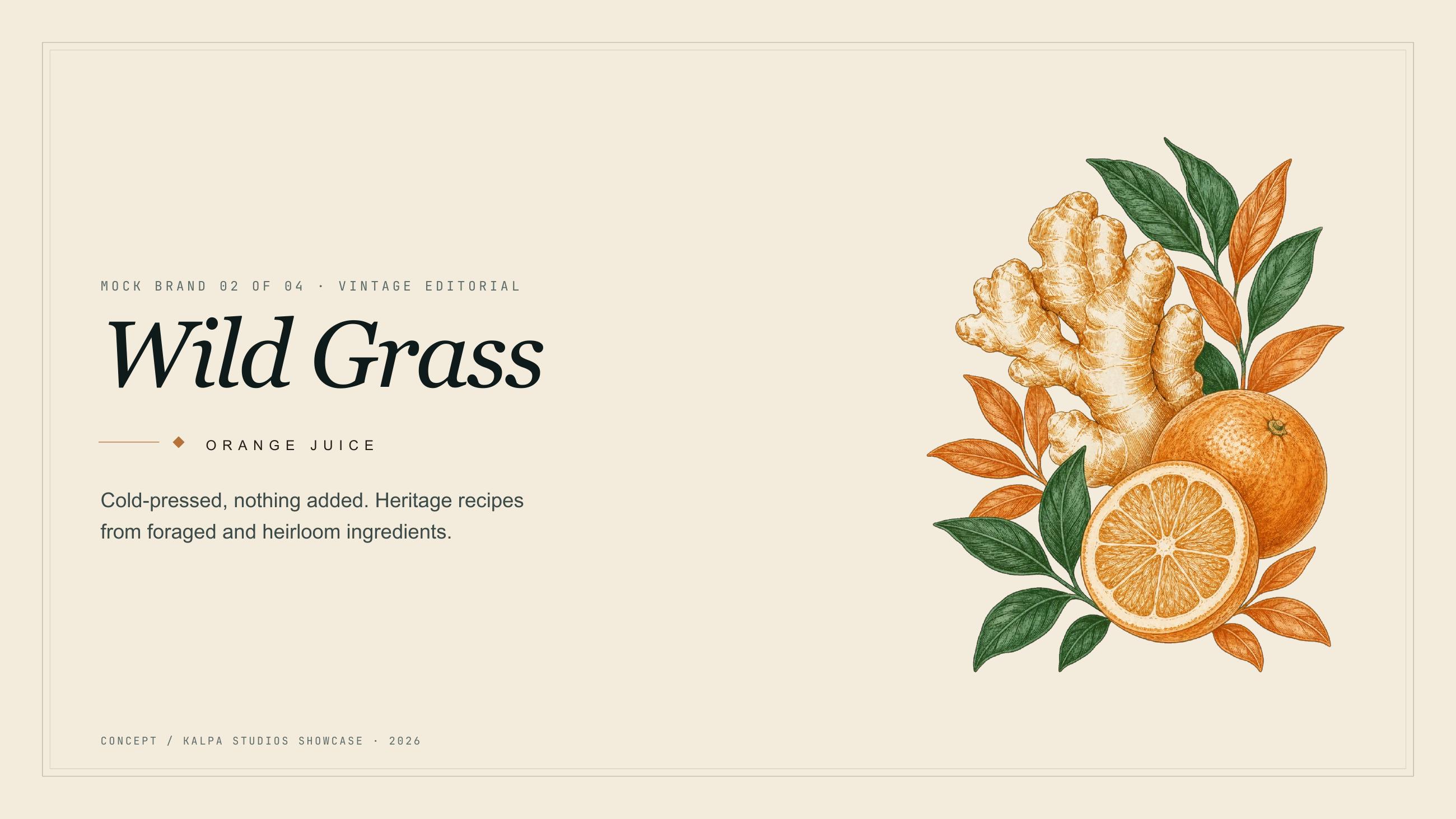 Wild Grass identity, 1