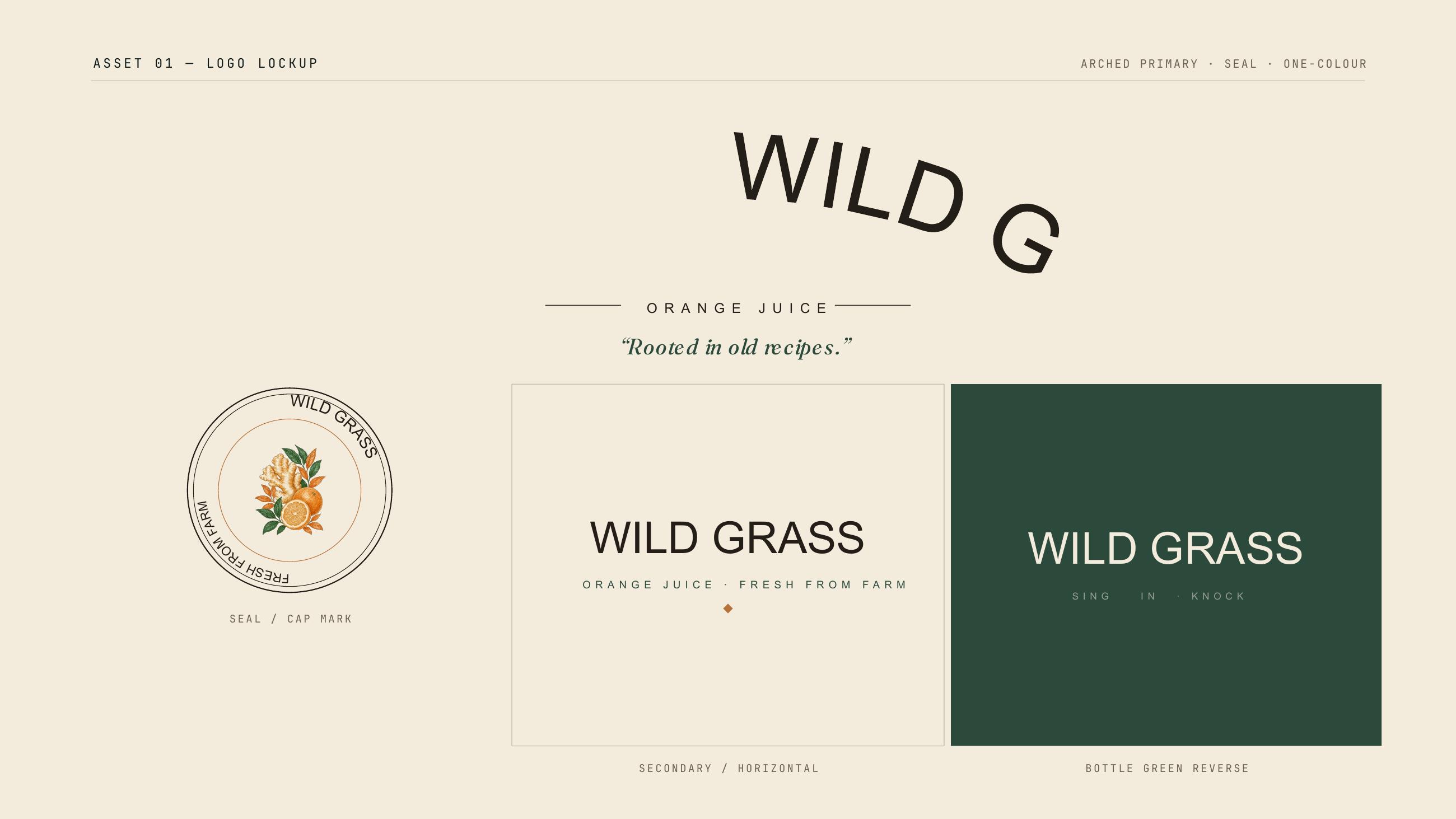 Wild Grass identity, 2
